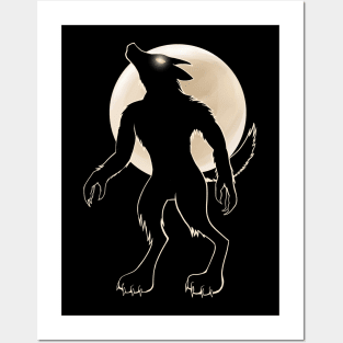 Full Moon Werewolf Posters and Art